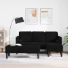 Kanapé Szett 2 pcs Fekete 173 x 131 x 67 cm Bársony