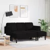 Kanapé Szett 2 pcs Fekete 173 x 131 x 67 cm Bársony
