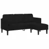 Kanapé Szett 2 pcs Fekete 173 x 131 x 67 cm Bársony