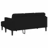 Kanapé Szett 2 pcs Fekete 173 x 131 x 67 cm Bársony
