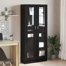Könyvespolc Musta tammi 82,5 x 30,5 x 185 cm Faanyag
