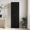 Irodai szekrény polcokkal Musta tammi 60 x 32 x 190 Faanyag