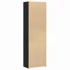Irodai szekrény polcokkal Musta tammi 60 x 32 x 190 Faanyag
