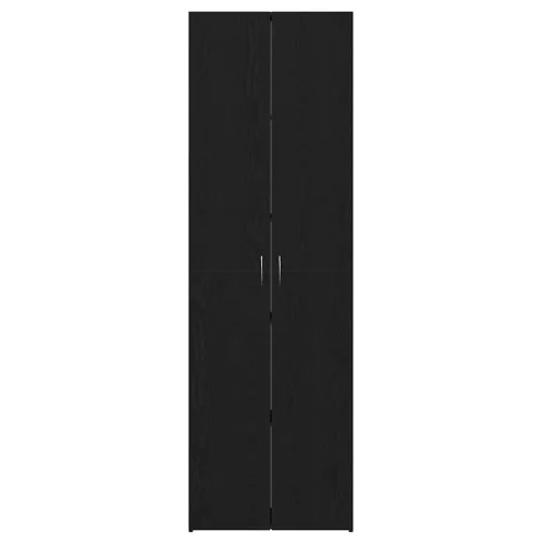Irodai szekrény polcokkal Musta tammi 60 x 32 x 190 Faanyag