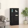 Magasfiú Fekete 68 x 37 x 142 cm Faanyag