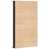CD szekrény polcokkal Musta tammi 101 x 23 x 177.5 cm Faanyag
