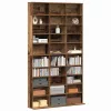 CD szekrény polcokkal Régi fa 101 x 23 x 177.5 cm Faanyag
