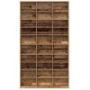 CD szekrény polcokkal Régi fa 101 x 23 x 177.5 cm Faanyag