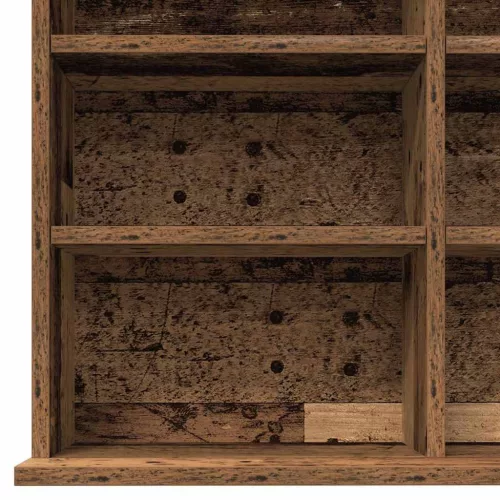 CD szekrény polcokkal Régi fa 101 x 23 x 177.5 cm Faanyag