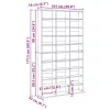 CD szekrény kézműves tölgy 101 x 23 x 177.5 cm Faanyag
