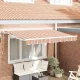 Behúzható napellenző Tarka csíkos 250x200 cm szövet