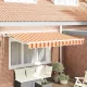 Behúzható napellenző Tarka csíkos 350x200 cm szövet