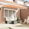 Behúzható napellenző Tarka csíkos 350x200 cm szövet