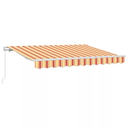 Behúzható napellenző Sokszínű 350 x 200 cm Pamut és Alumínium