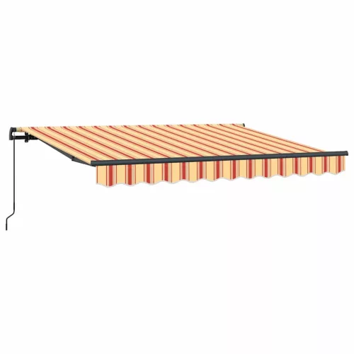 Behúzható napellenző Sokszínű 350 x 200 cm Pamut és Alumínium