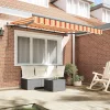 Behúzható napellenző Sokszínű 350 x 200 cm Pamut és Alumínium