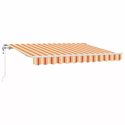 Behúzható napellenző Sokszínű 350 x 200 cm Pamut és Alumínium