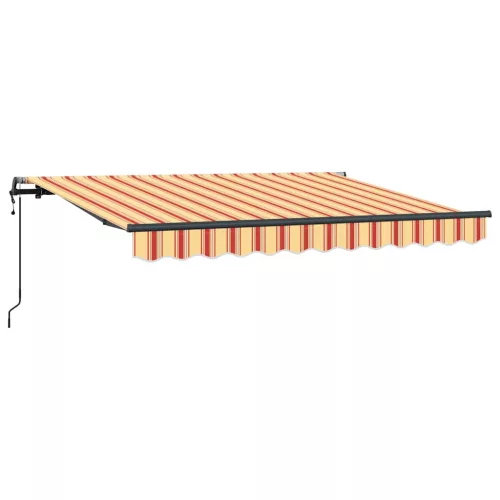 Behúzható napellenző Sokszínű 350 x 200 cm Pamut és Alumínium