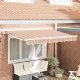 Behúzható napellenző Tarka csíkos 350x200 cm szövet