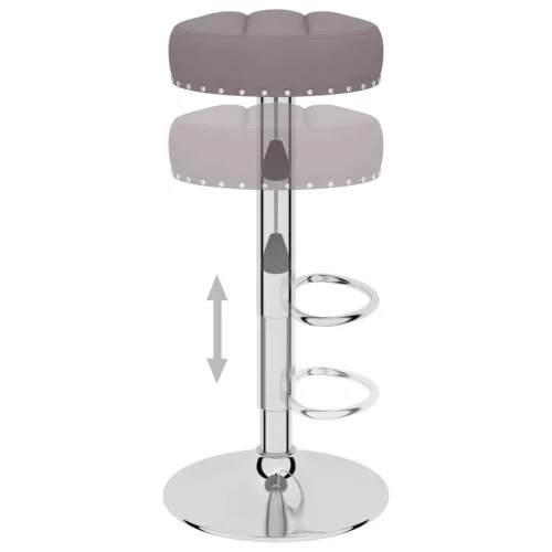 2 db tópszínű szövet bárszék