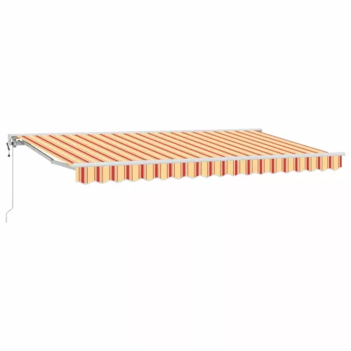 Behúzható napellenző Tarka csíkos 400x200 cm szövet