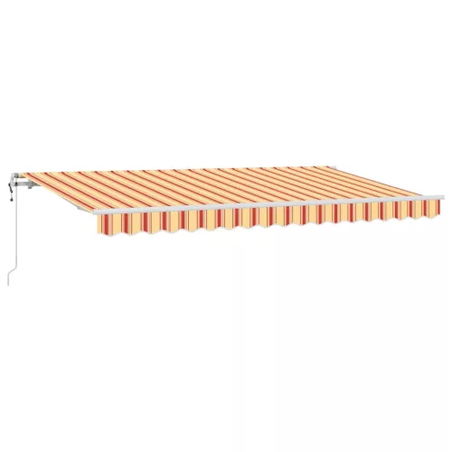 Behúzható napellenző Sokszínű 400 x 200 cm Pamut és Alumínium