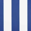 Behúzható napellenző Kék és Fehér 300x250 cm szövet