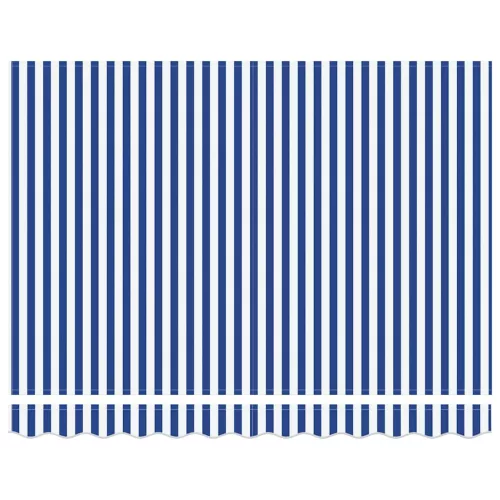 Behúzható napellenző Kék és Fehér 300x250 cm szövet