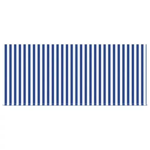 Behúzható napellenző Kék és fehér 300 x 250 cm szövet