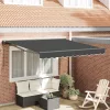 Behúzható napellenző Antracit 300x250 cm szövet