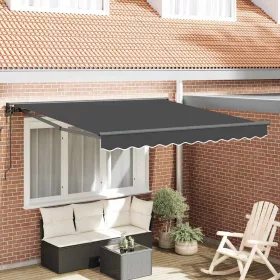 Behúzható napellenző Antracit 300x250 cm szövet