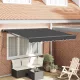 Behúzható napellenző Antracit 300x250 cm szövet