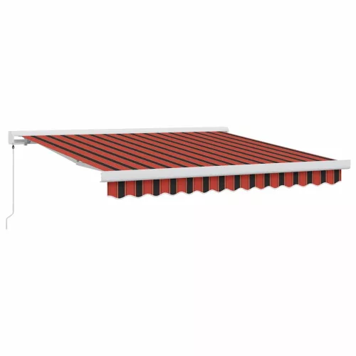 Behúzható napellenző Narancs és Barna 300 x 250 cm