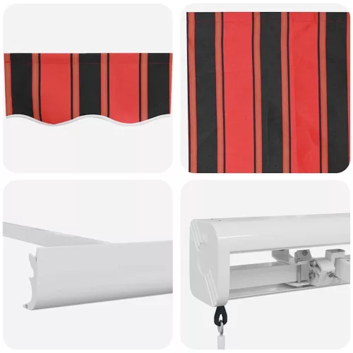 Behúzható napellenző Narancs és Barna 300 x 250 cm