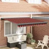 Behúzható napellenző Narancs és Barna 300 x 250 cm