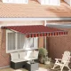 Behúzható napellenző Narancs és Barna 300x250 cm szövet