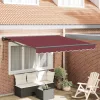 Behúzható napellenző Burgundi Vörös 300x250 cm szövet