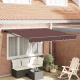 Behúzható napellenző Barna 300x250 cm szövet