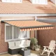 Behúzható napellenző sárga és narancssárga 300 x 250 cm