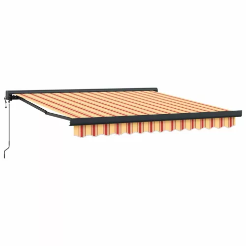 Behúzható napellenző sárga és narancssárga 300 x 250 cm