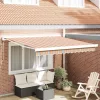 Behúzható napellenző Sokszínű 300 x 250 cm Szövet, Fém