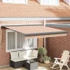 Behúzható napellenző Sokszínű 300 x 250 cm Szövet és Fém