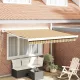 Behúzható napellenző Sokszínű 300 x 250 cm Szövet, Fém