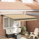 Behúzható napellenző Sokszínű 300 x 250 cm Szövet és Fém