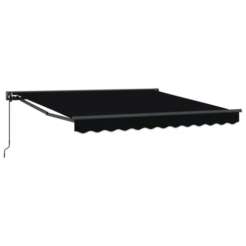 Behúzható napellenző Fekete 300x250 cm szövet
