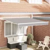 Behúzható napellenző 300 x 250 cm Világosszürke