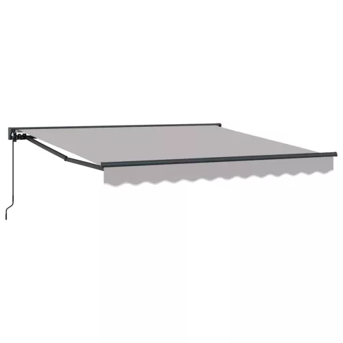 Behúzható napellenző Világosszürke 300x250 cm szövet