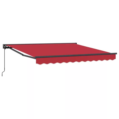 Behúzható napellenző Piros 300x250 cm szövet