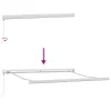 Behúzható napellenző Zöld és Sárga 300 x 250 cm Szövet és Fém