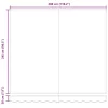Behúzható napellenző Zöld és Sárga 300 x 250 cm Szövet és Fém